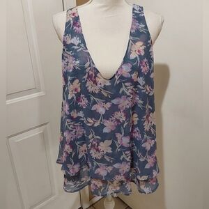 🌺 Like New Lane Bryant Floral Sleeveless Top
